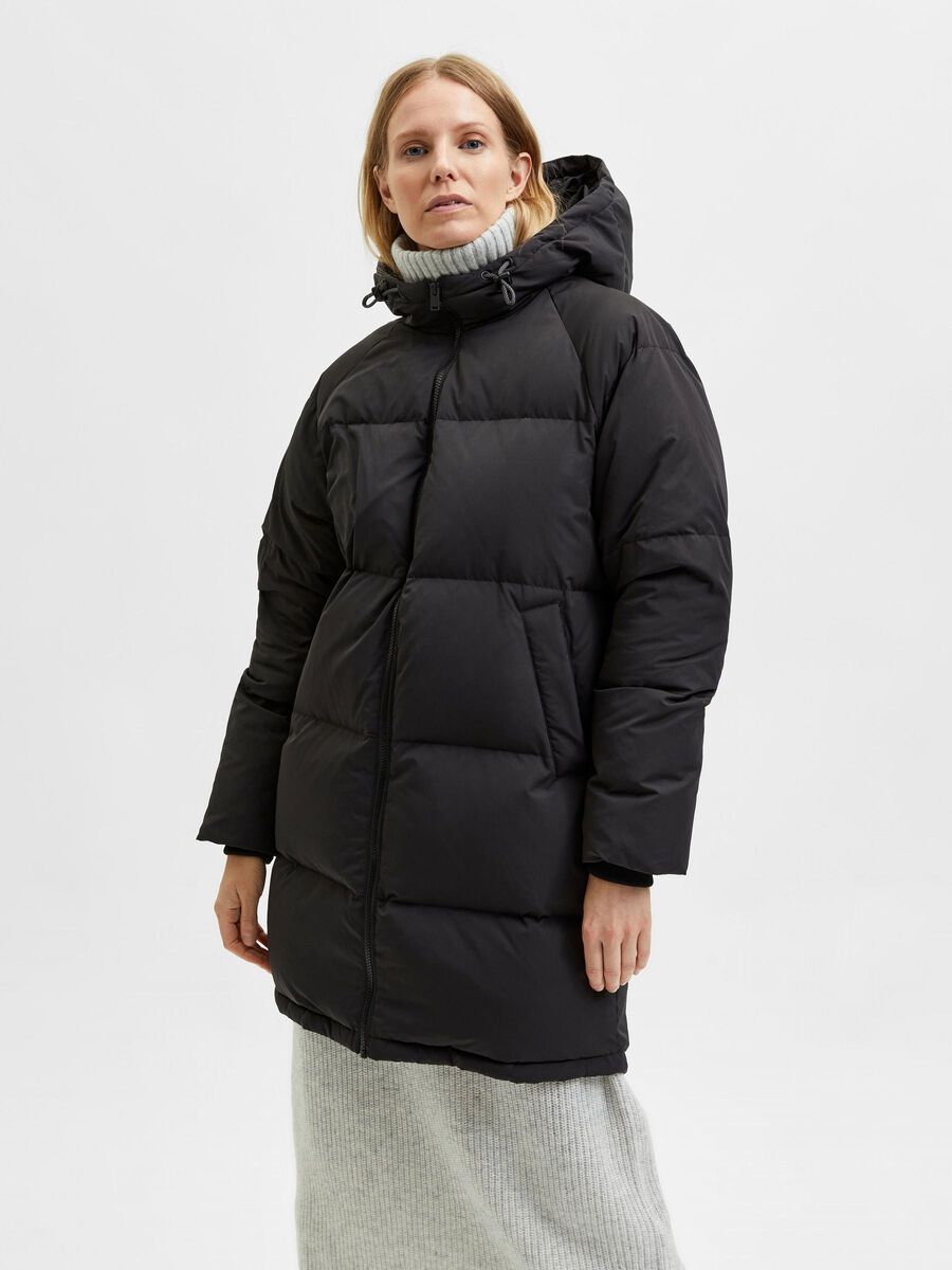 Selected LONGLINE RE:DOWN® DOWN JACKET, Black, highres - 16080428_Black_003.jpg