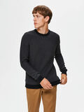 Selected BIO-BAUMWOLL PULLOVER, Medium Grey Melange, highres - 16074689_MediumGreyMelange_798320_003.jpg