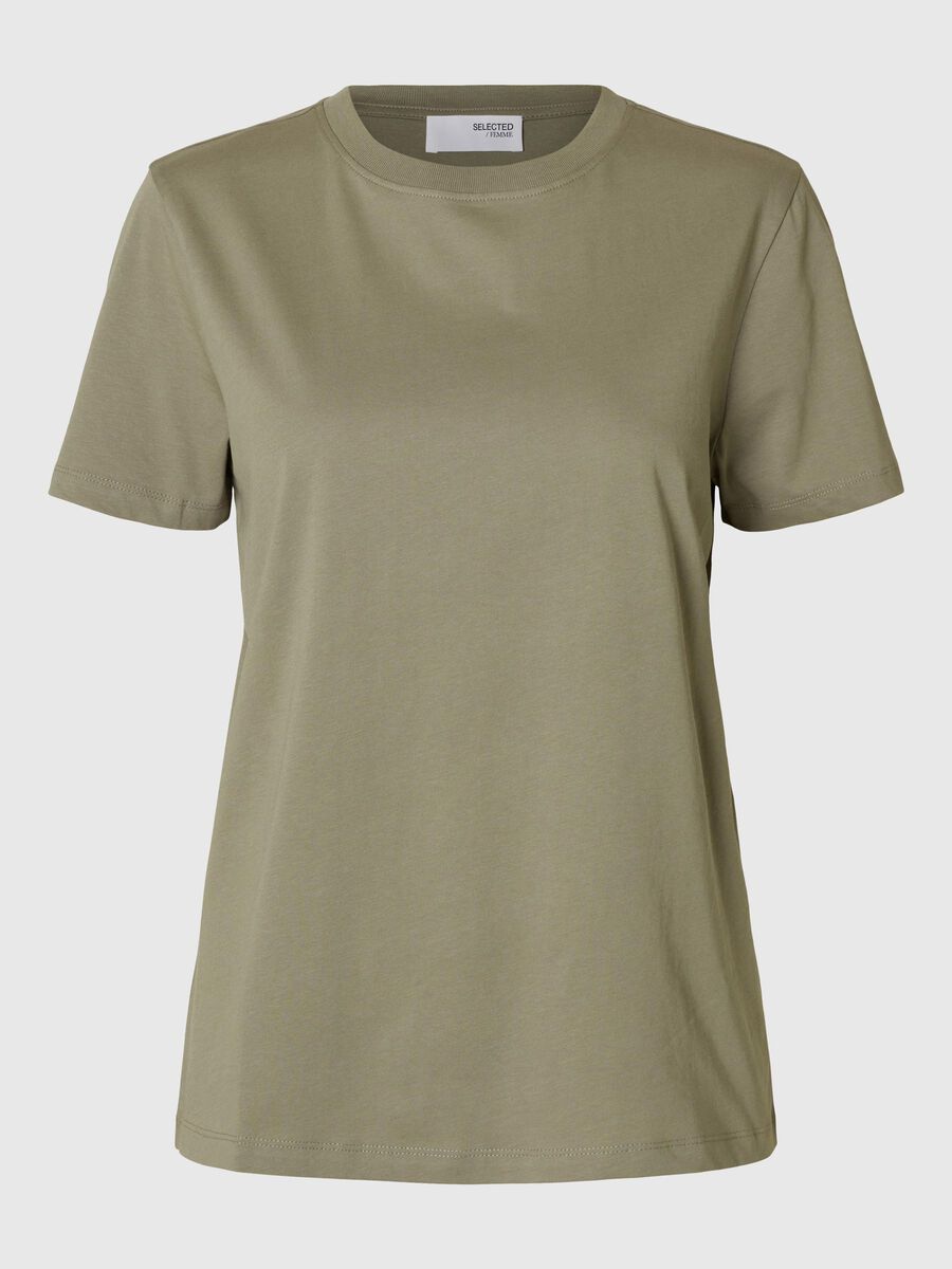 Selected CLASSIQUE T-SHIRT, Vetiver, highres - 16089123_Vetiver_001.jpg