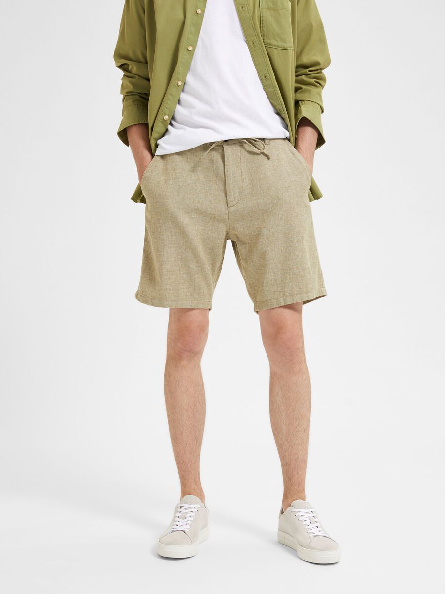 Selected COMFORT FIT SHORTS, Olive Branch, highres - 16087638_OliveBranch_983107_003.jpg