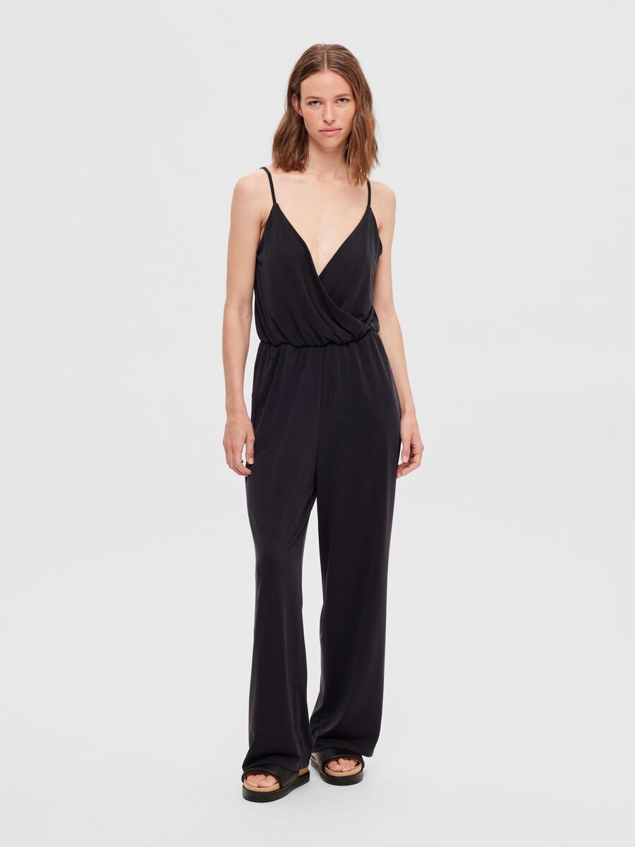 Selected PETITE SLEEVELESS JUMPSUIT, Black, highres - 16091449_Black_003.jpg