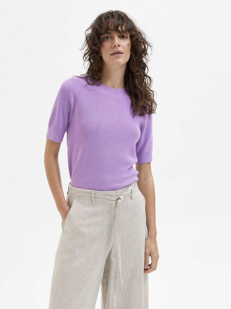 Selected RIBBED KNITTED TOP, African Violet, highres - 16082425_AfricanViolet_003.jpg