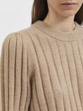Selected LANGE MOUWEN SWEATER, Warm Taupe, highres - 16086336_WarmTaupe_006.jpg