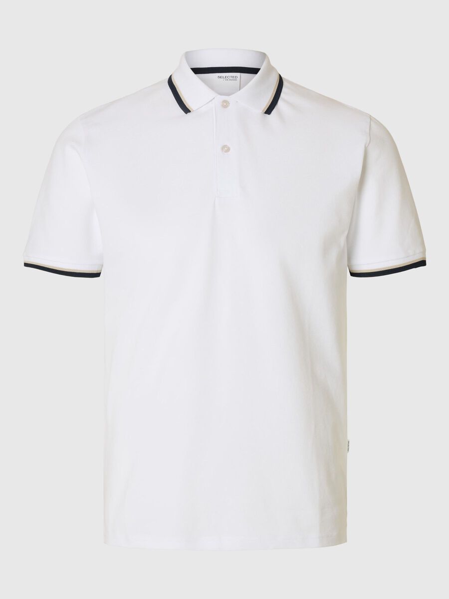 Selected KORTERMET POLOSKJORTE, Bright White, highres - 16095852_BrightWhite_001.jpg