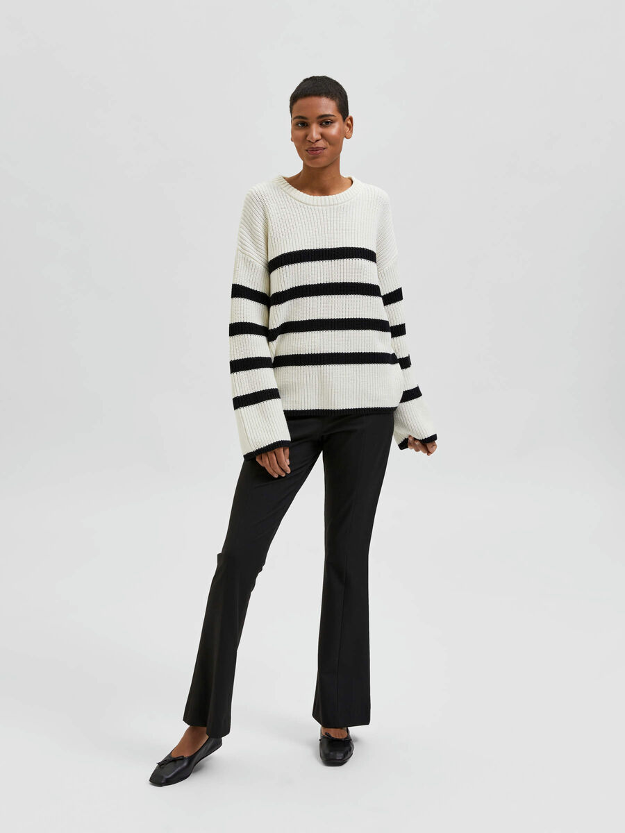 Selected STRIPED KNITTED JUMPER, Snow White, highres - 16084247_SnowWhite_926195_005.jpg