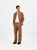 Selected COTTON WIDE-LEG TROUSERS, Ermine, highres - 16086434_Ermine_005.jpg