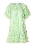 Selected 3D FLORAL TEXTURED MINI DRESS, Pastel Green, highres - 16078506_PastelGreen_001.jpg