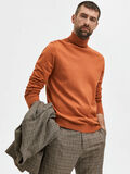 Selected LONG-SLEEVED ROLL NECK PULLOVER, Bombay Brown, highres - 16074684_BombayBrown_779199_008.jpg