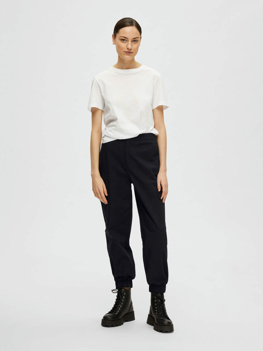 Selected ONTSPANNEN CARGO BROEK, Black, highres - 16091090_Black_005.jpg