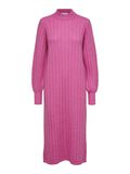 Selected RIBBED KNITTED ROBE LONGUE, Phlox Pink, highres - 16086338_PhloxPink_001.jpg