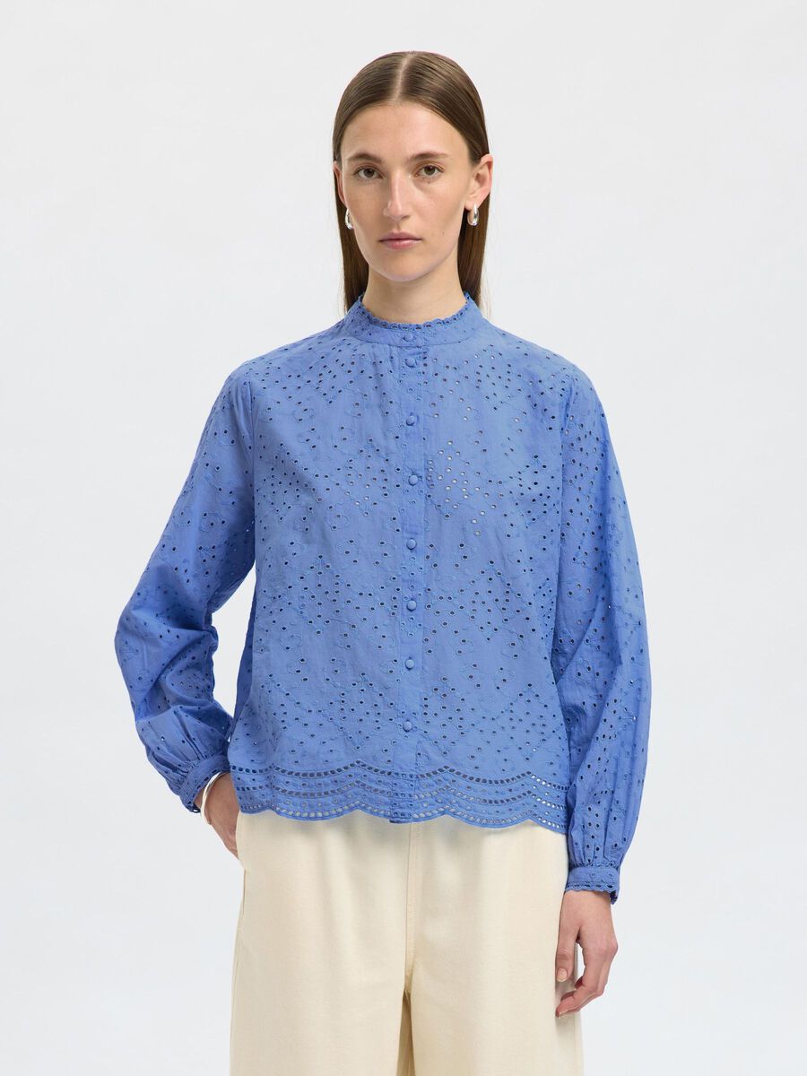 Selected BORDADO INGLÉS CAMISA, Cornflower Blue, highres - 16092185_CornflowerBlue_003.jpg