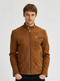 Selected SUEDE LEATHER JACKET, Rubber, highres - 16079414_Rubber_008.jpg