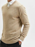 Selected V-NECK KNITTED JUMPER, Kelp, highres - 16081102_Kelp_879537_006.jpg