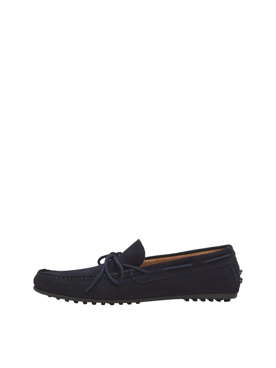 Selected SUEDE - LOAFERS, Dark Navy, highres - 16066538_DarkNavy_001.jpg