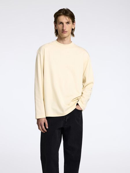 Selected 100% COTTON LONG SLEEVED TOP, Angora, highres - 16097837_Angora_003.jpg