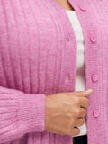 Selected RIBBED CURVE KNITTED CARDIGAN, Phlox Pink, highres - 16087439_PhloxPink_981510_006.jpg