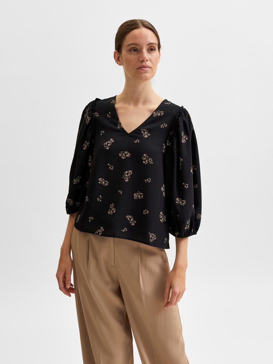 Selected - V-HALS MET PRINT TOP, Black, highres - 16080624_Black_877090_003.jpg