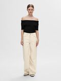 Selected OFF-SHOULDER STRIKKET TOP, Black, highres - 16093081_Black_005.jpg