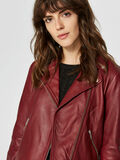 Selected AGNEAU - VESTE EN CUIR, Tawny Port, highres - 16064720_TawnyPort_006.jpg