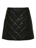 Selected QUILTED LEATHER SKIRT, Black, highres - 16086355_Black_001.jpg