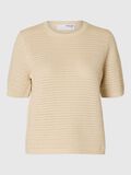 Selected 100% COTTON KNITTED TOP, Birch, highres - 16096201_Birch_001.jpg