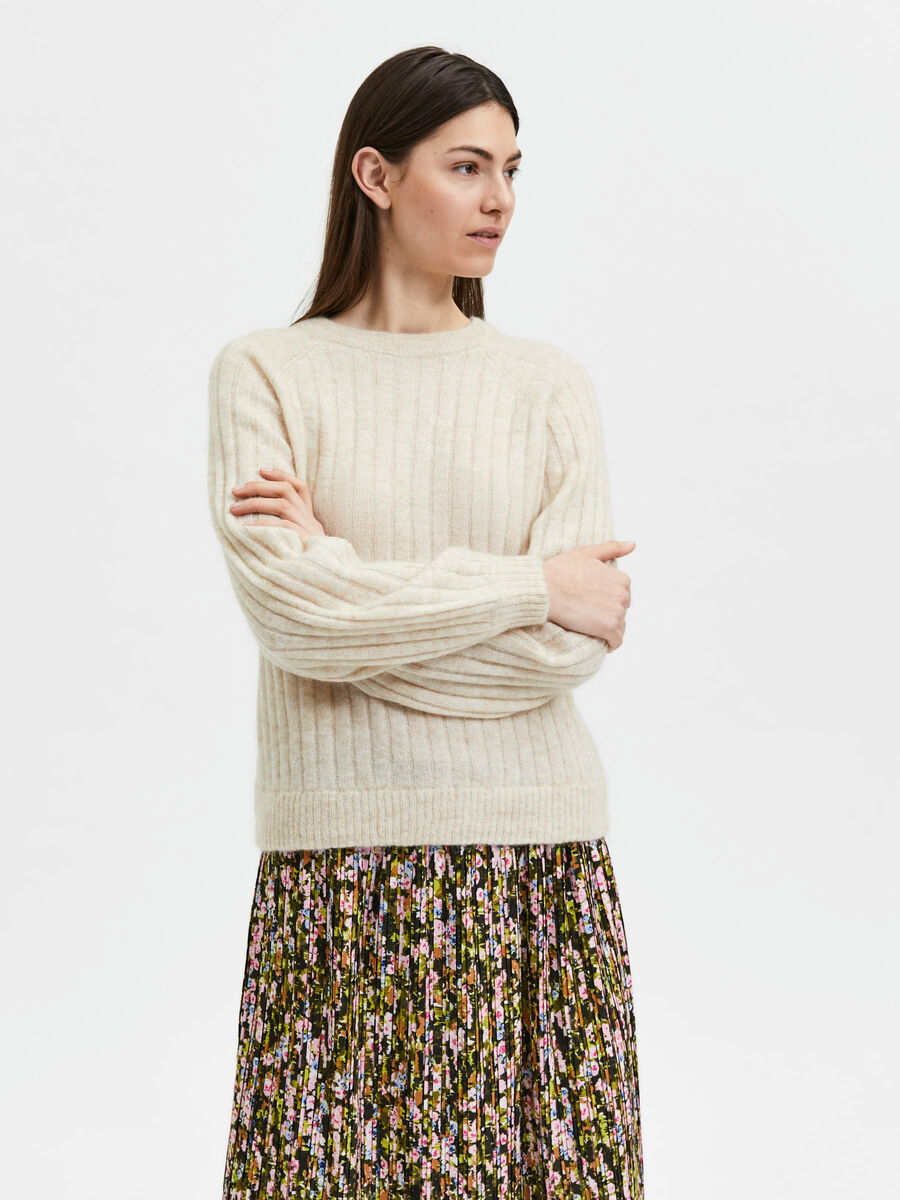 Selected RIPPSTRICK PULLOVER, Birch, highres - 16085573_Birch_956091_003.jpg