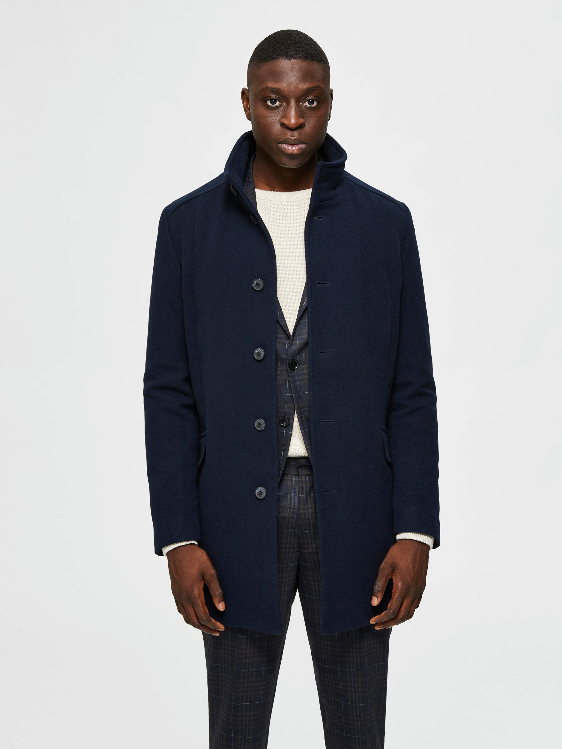 Selected homme cheap wool coat