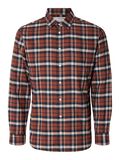 Selected FLANNEL OVERSHIRT, Burnt Henna, highres - 16091358_BurntHenna_1058515_001.jpg