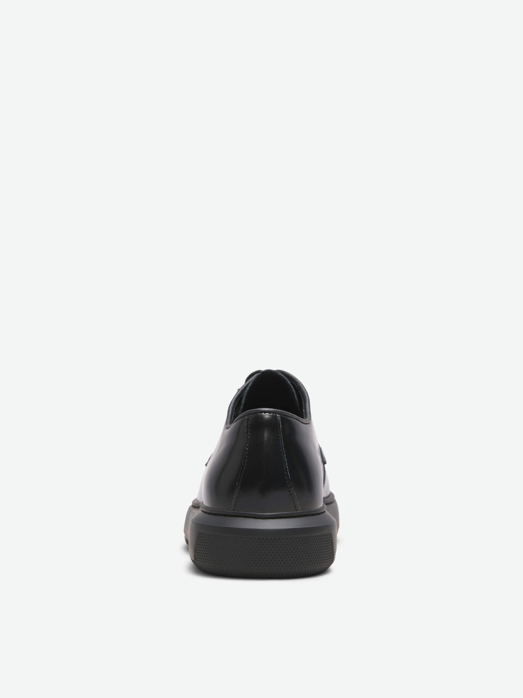 LEATHER DERBY SHOES Black SELECTED HOMME