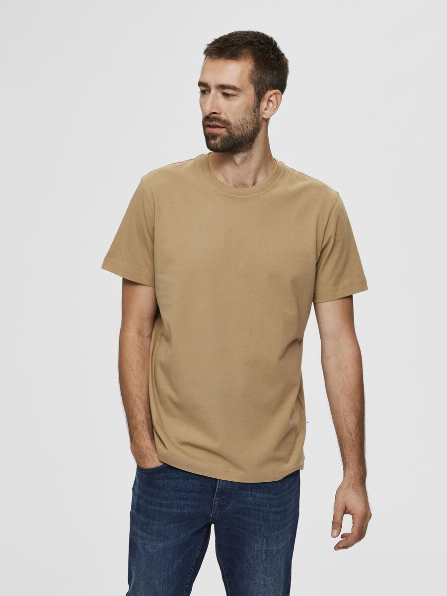 Selected COMPACT ORGANIC COTTON 180G - T-SHIRT, Kelp, highres - 16077365_Kelp_003.jpg