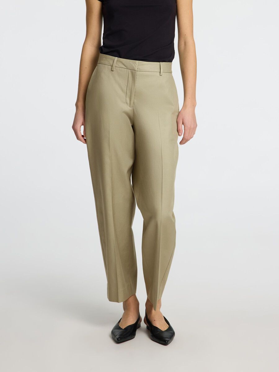 Selected MID-WAIST BARREL FIT BROEK, Vetiver, highres - 16096976_Vetiver_003.jpg
