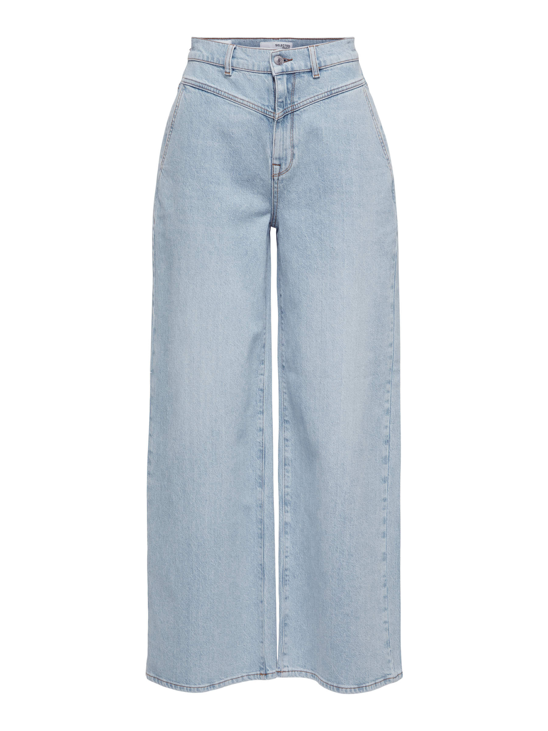 Wijde pijp high-waist jeans | Selected