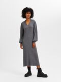 Selected BALLOON SLEEVED KNITTED DRESS, Medium Grey Melange, highres - 16081311_MediumGreyMelange_005.jpg