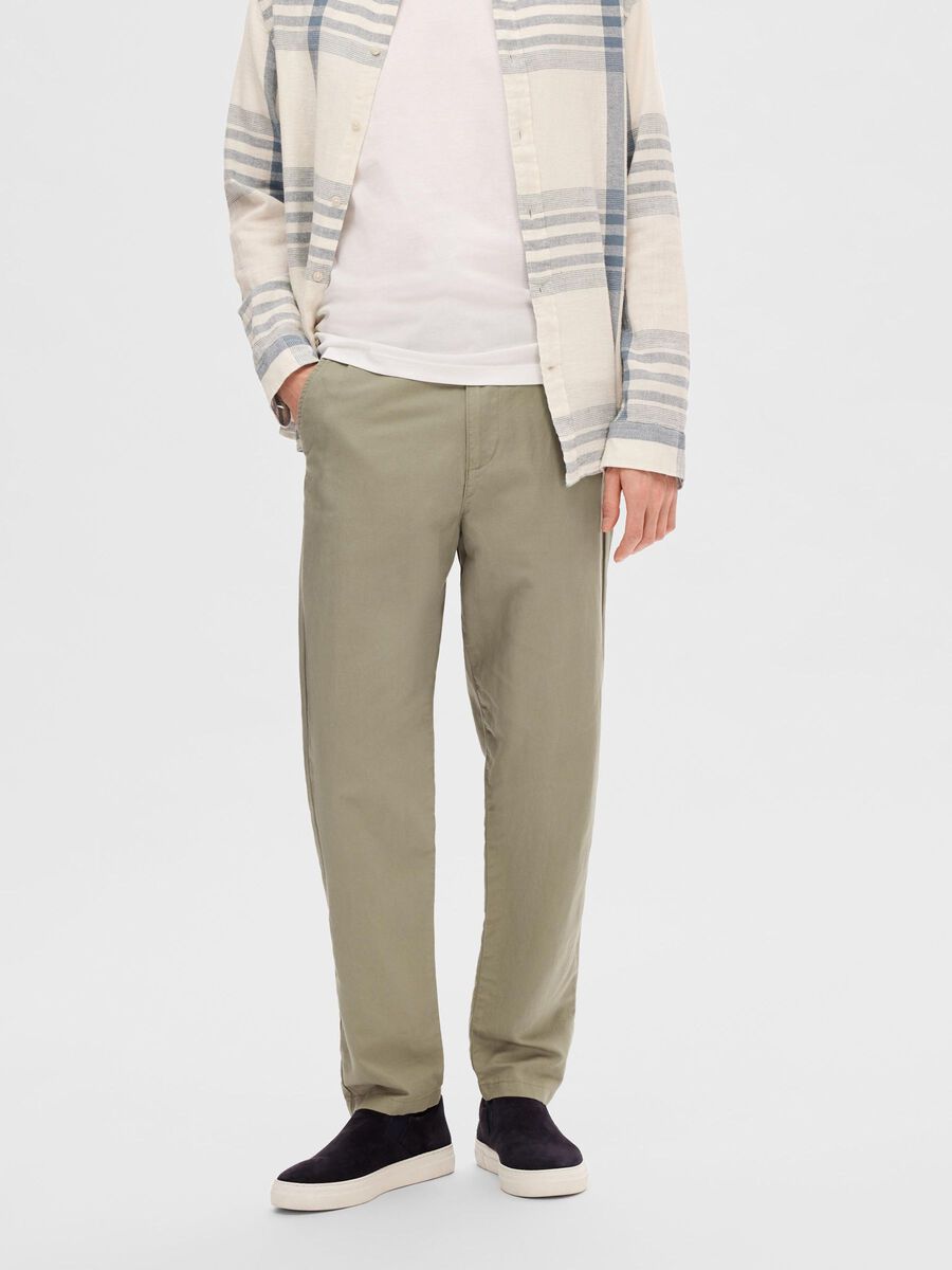 Selected 172 SLIM FIT TAPERED TROUSERS, Vetiver, highres - 16092733_Vetiver_003.jpg