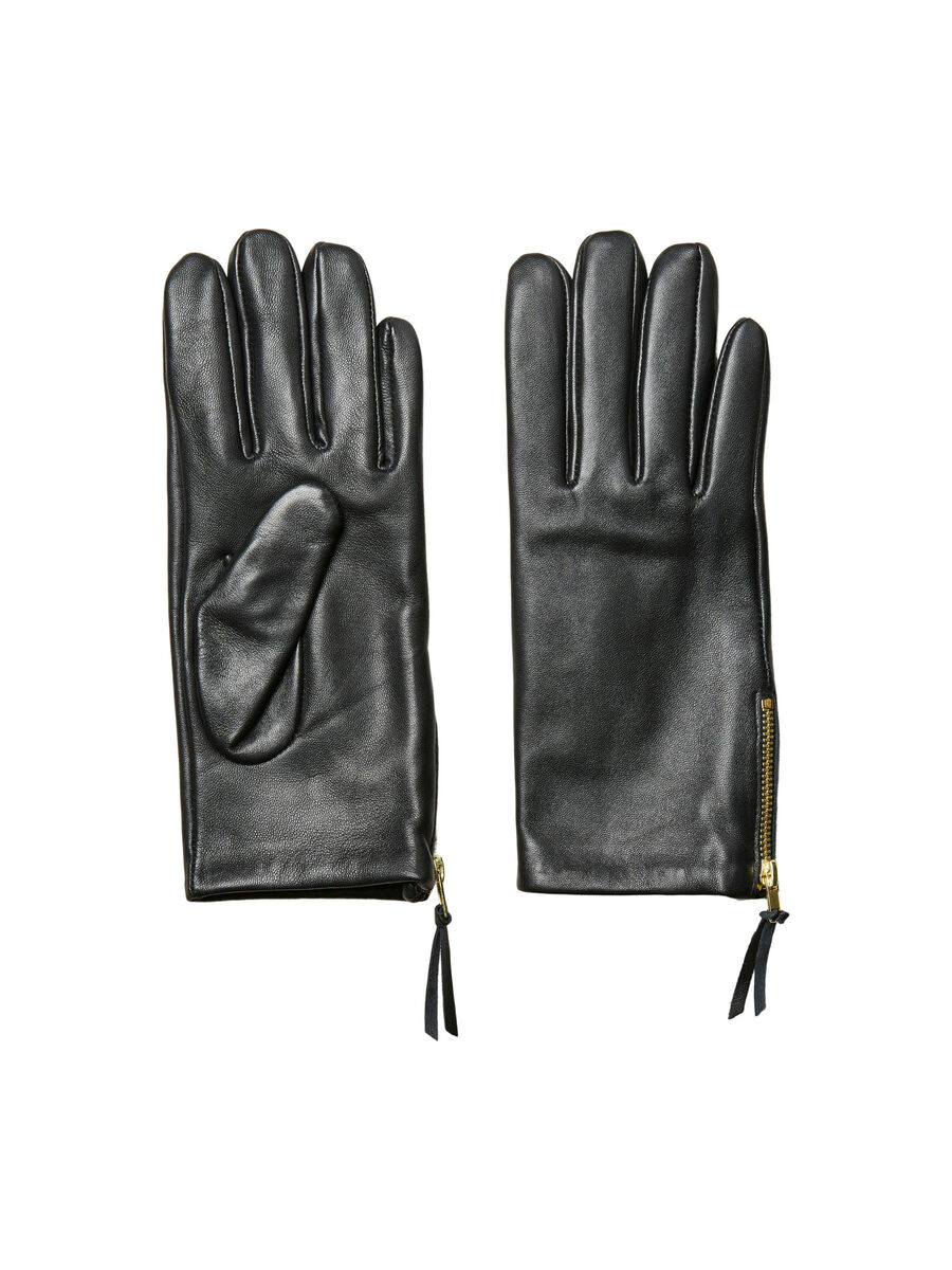 Selected LEATHER - GLOVES, Black, highres - 16075176_Black_001.jpg