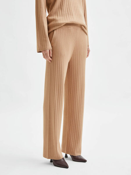 Selected KNITTED TROUSERS, Tannin, highres - 16084174_Tannin_003.jpg