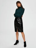 Selected PATENT LEATHER - MIDI SKIRT, Black, highres - 16070071_Black_008.jpg