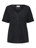 Selected V-RINGAD T-SHIRT, Black, highres - 16067909_Black_001.jpg