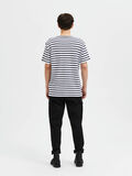 Selected STRIPED T-SHIRT, Bright White, highres - 16087855_BrightWhite_986490_004.jpg