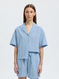 Selected LINEN BLEND SHORT SLEEVED SHIRT, Cashmere Blue, highres - 16097922_CashmereBlue_1187488_003.jpg