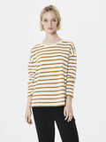 Selected BOAT NECK - LONG SLEEVED TOP, Golden Brown, highres - 16057348_GoldenBrown_570263_003.jpg