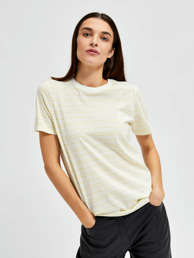Striped - T-Shirt (White) | Selected®
