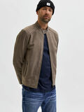 Selected RACER SUEDE LEATHER JACKET, Morel, highres - 16079415_Morel_008.jpg