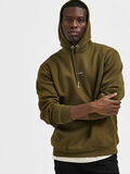 Selected MANCHES LONGUES SWEAT À CAPUCHE, Dark Olive, highres - 16085886_DarkOlive_008.jpg