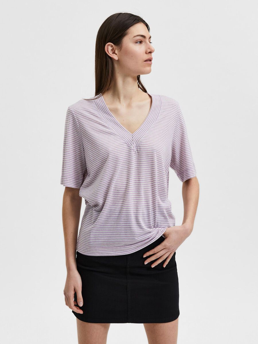 Selected STRIPED T-SHIRT, African Violet, highres - 16084766_AfricanViolet_933239_003.jpg