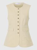 Selected TAILORED LINEN BLEND WAISTCOAT, Sandshell, highres - 16096929_Sandshell_001.jpg