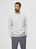 Selected BLØD REGULAR FIT SWEATSHIRT, Light Grey Melange, highres - 16080318_LightGreyMelange_003.jpg