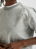 Selected LOOSE FIT ORGANISCH KATOEN SWEATSHIRT, Medium Grey Melange, highres - 16080272_MediumGreyMelange_006.jpg