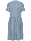 Selected STRIPED - SHORT SLEEVED DRESS, Medium Blue Melange, highres - 16062057_MediumBlueMelange_614826_002.jpg