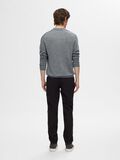 Selected 100% MERINO WOOL POLO SHIRT, Medium Grey Melange, highres - 16094654_MediumGreyMelange_004.jpg